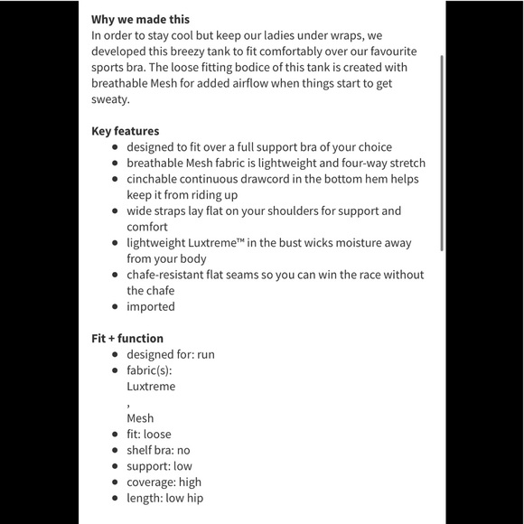 LULULEMON TAME ME RUN TANK TOP PIPER BLUE STRIPE - Picture 2 of 9